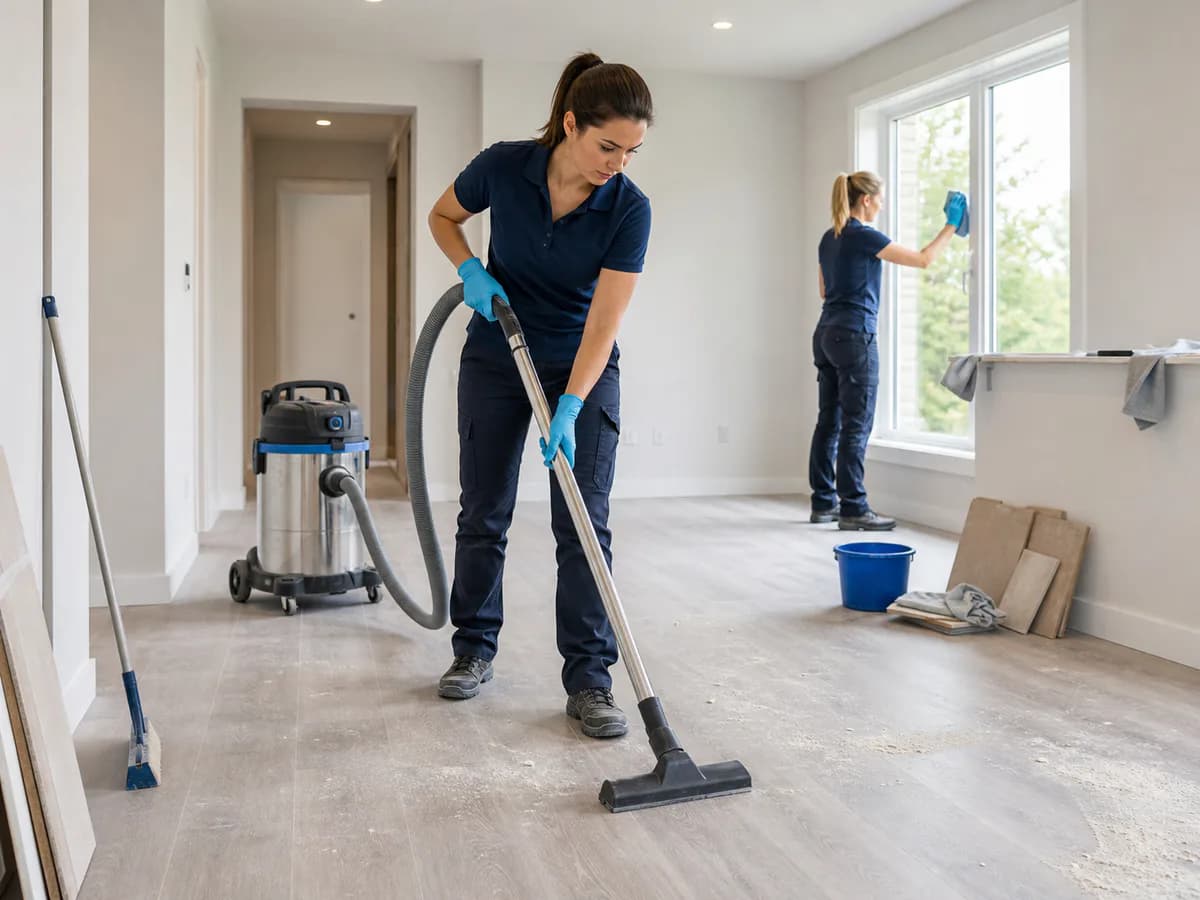 Nettoyage après des travaux de construction ou de rénovation